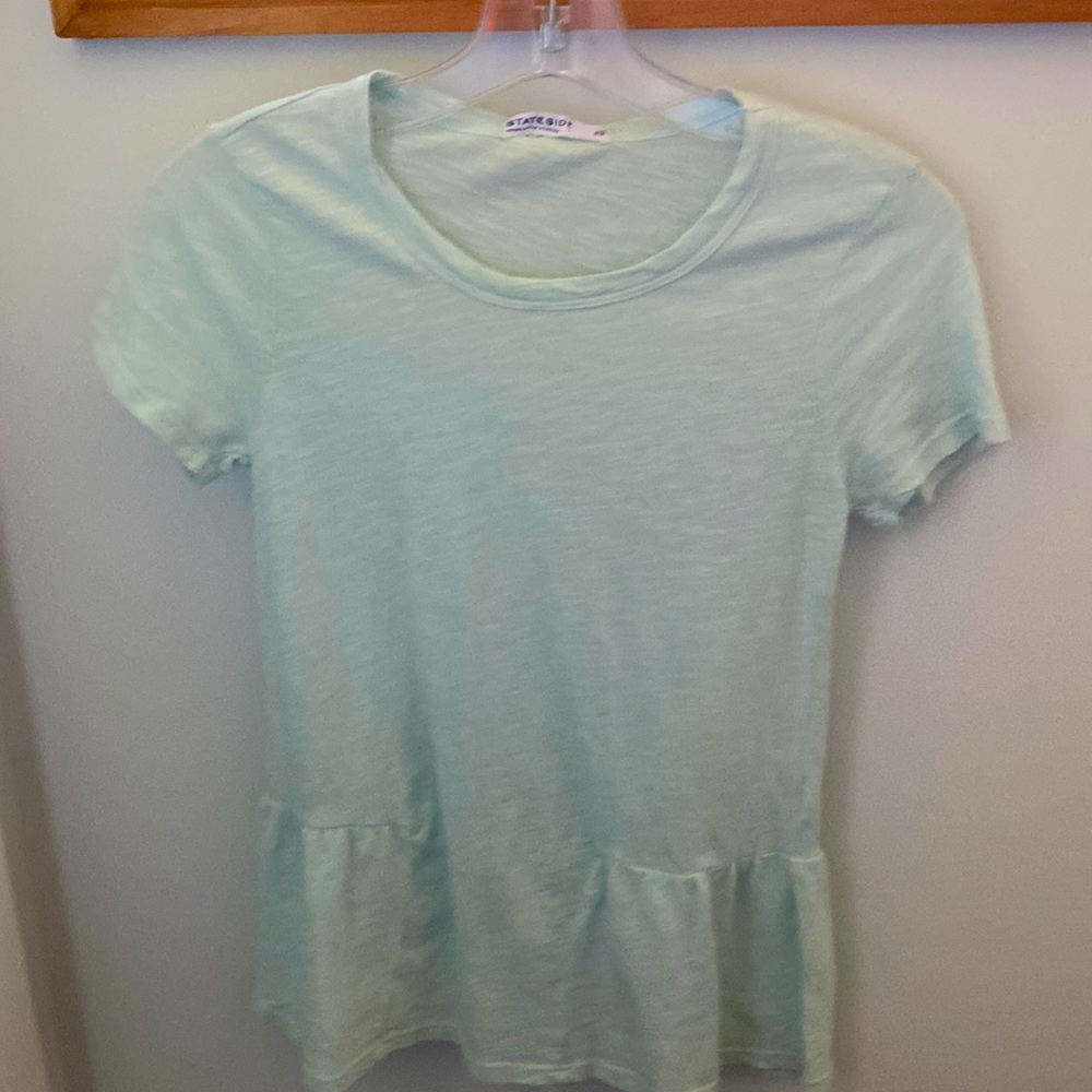 STATESIDE adorable Cotton Mint Color Top made in USA NWT